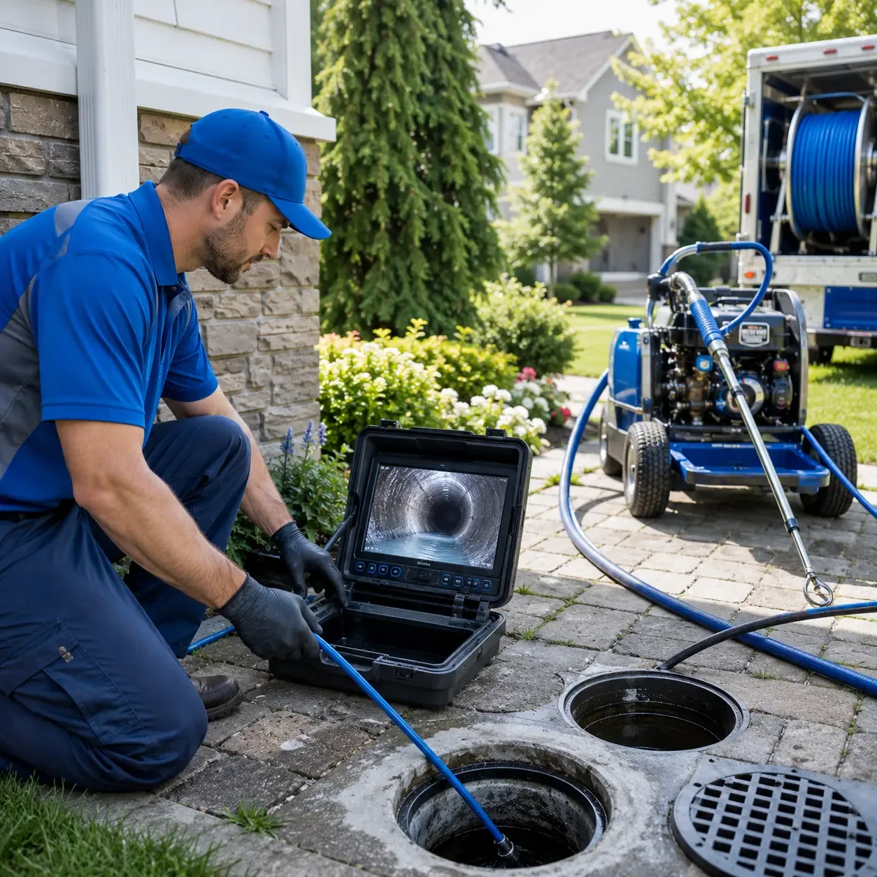 Outdoor drain cleaning professionals serving Nevada, TX